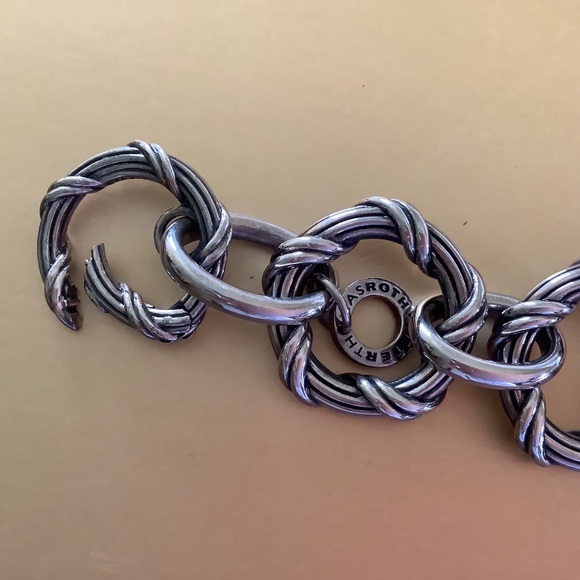 Peter Thomas Roth Signature Classic Sterling Silver Link Bracelet SZ M - Picture 4 of 16